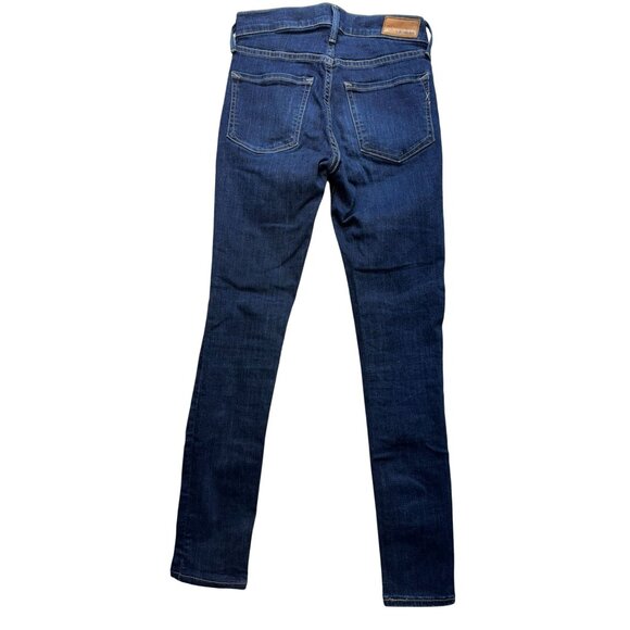 Express Denim Perfect Mid Rise Ankle Legging Stretch Jeans Size 0R Blue - Picture 10 of 13